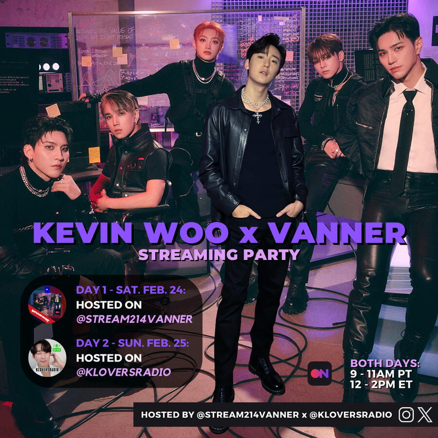 Kevin Woo x VANNER Streaming Party Kevin Woo and VANNER Stationhead Streaming Party
