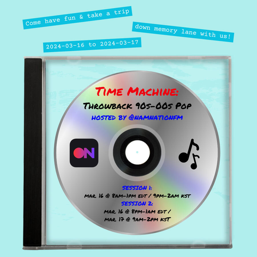Time Machine Throwback 90s-00s Pop Streaming Party on Stationhead