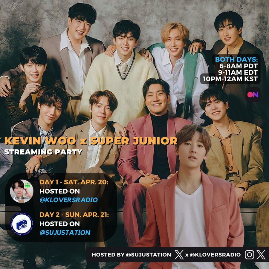 Kevin Woo x Super Junior Streaming Party Kevin Woo and Super Junior Stationhead Streaming Party