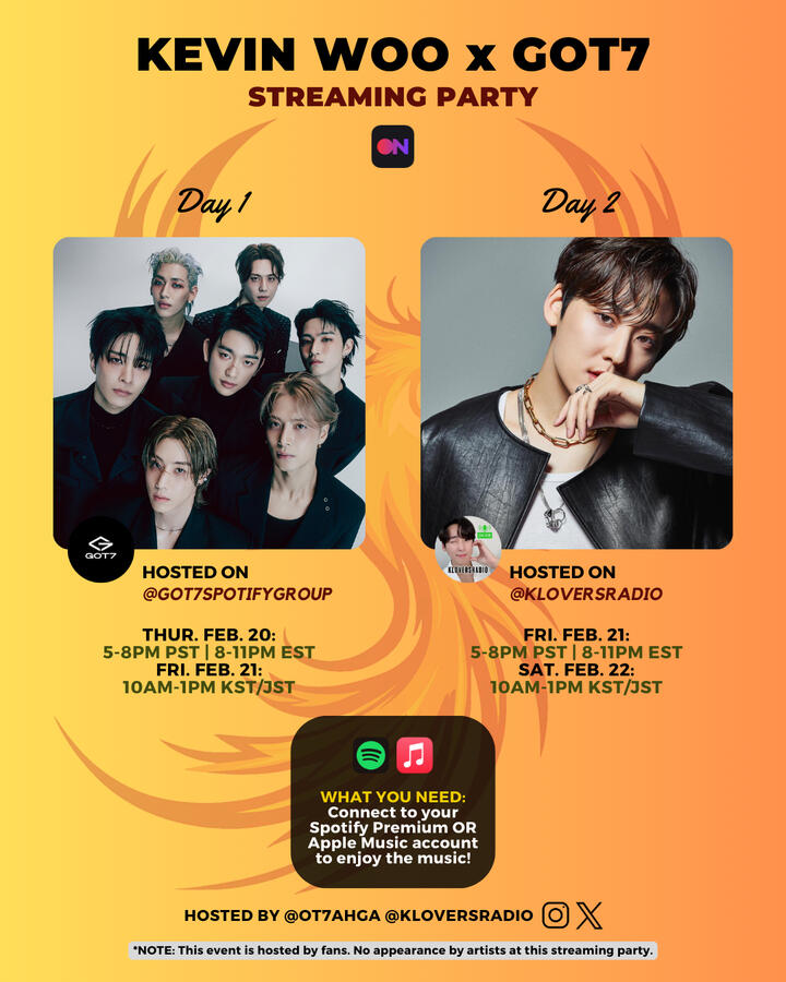 Kevin Woo and GOT7 Stationhead Streaming Party