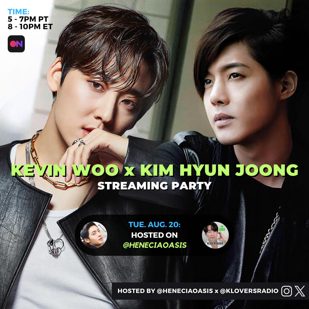 Kevin Woo and Kim Hyun Joong Stationhead Streaming Party