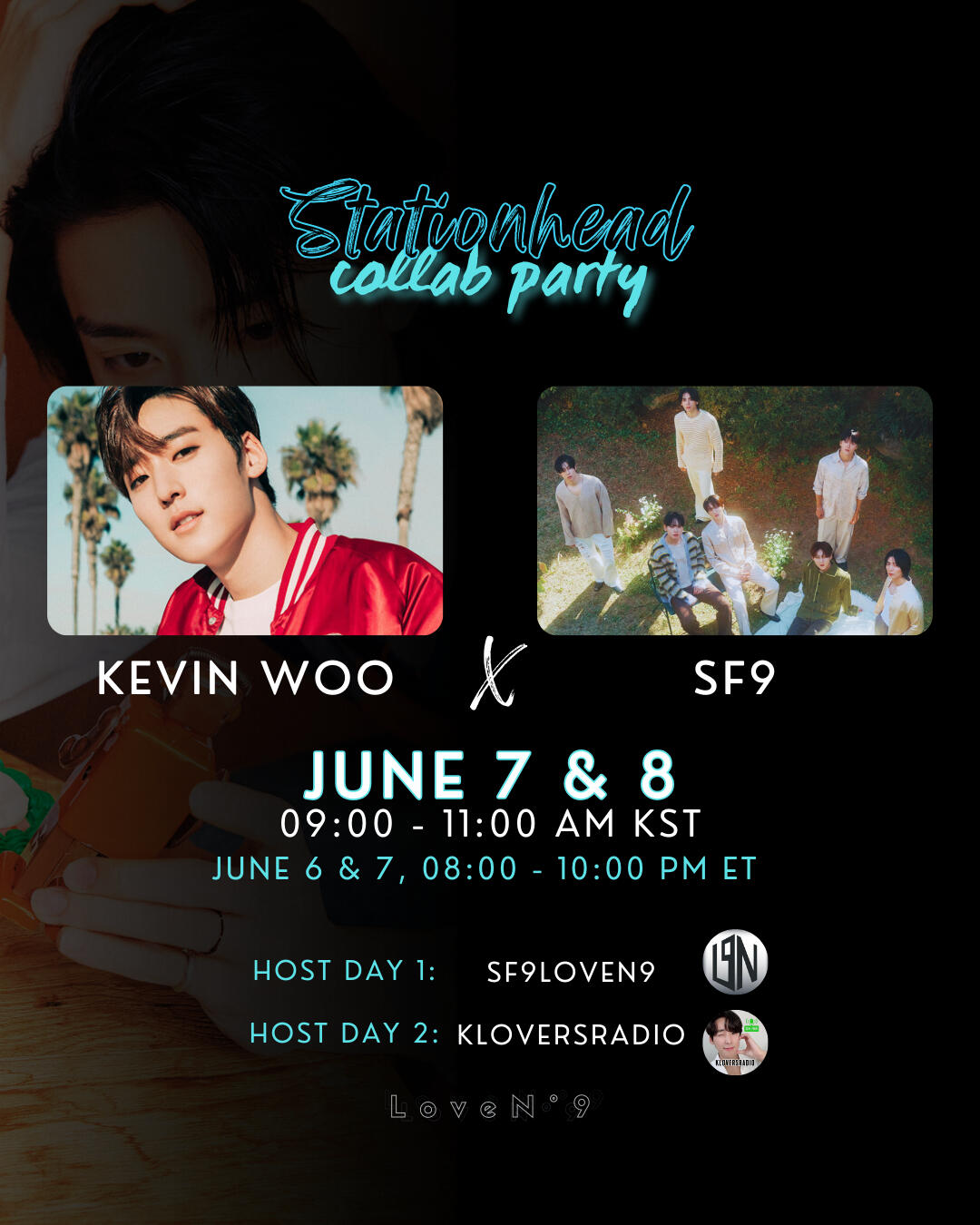 Kevin Woo and SF9 Stationhead Streaming Party Kevin Woo and SF9 Stationhead Streaming Party
