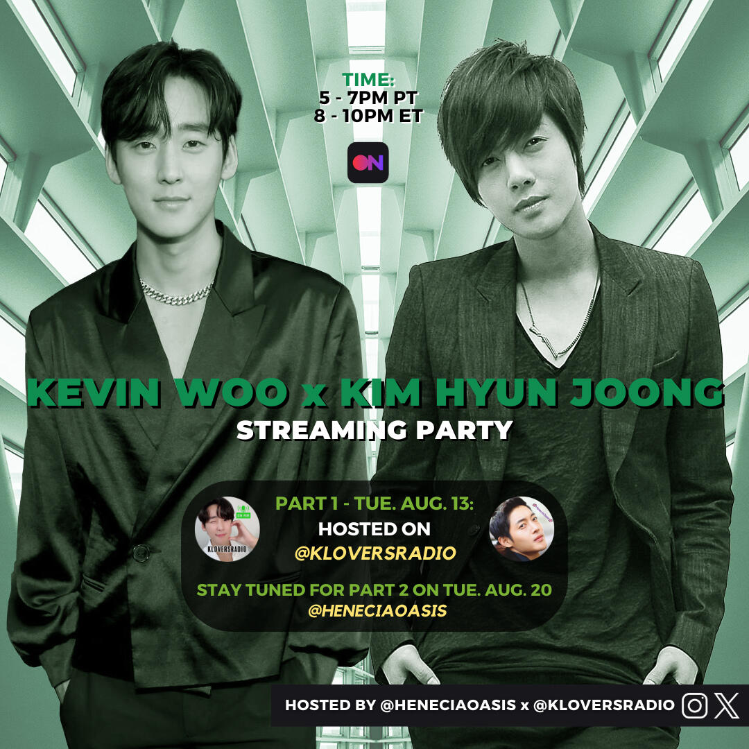 Kevin Woo and Kim Hyun Joong Stationhead Streaming Party