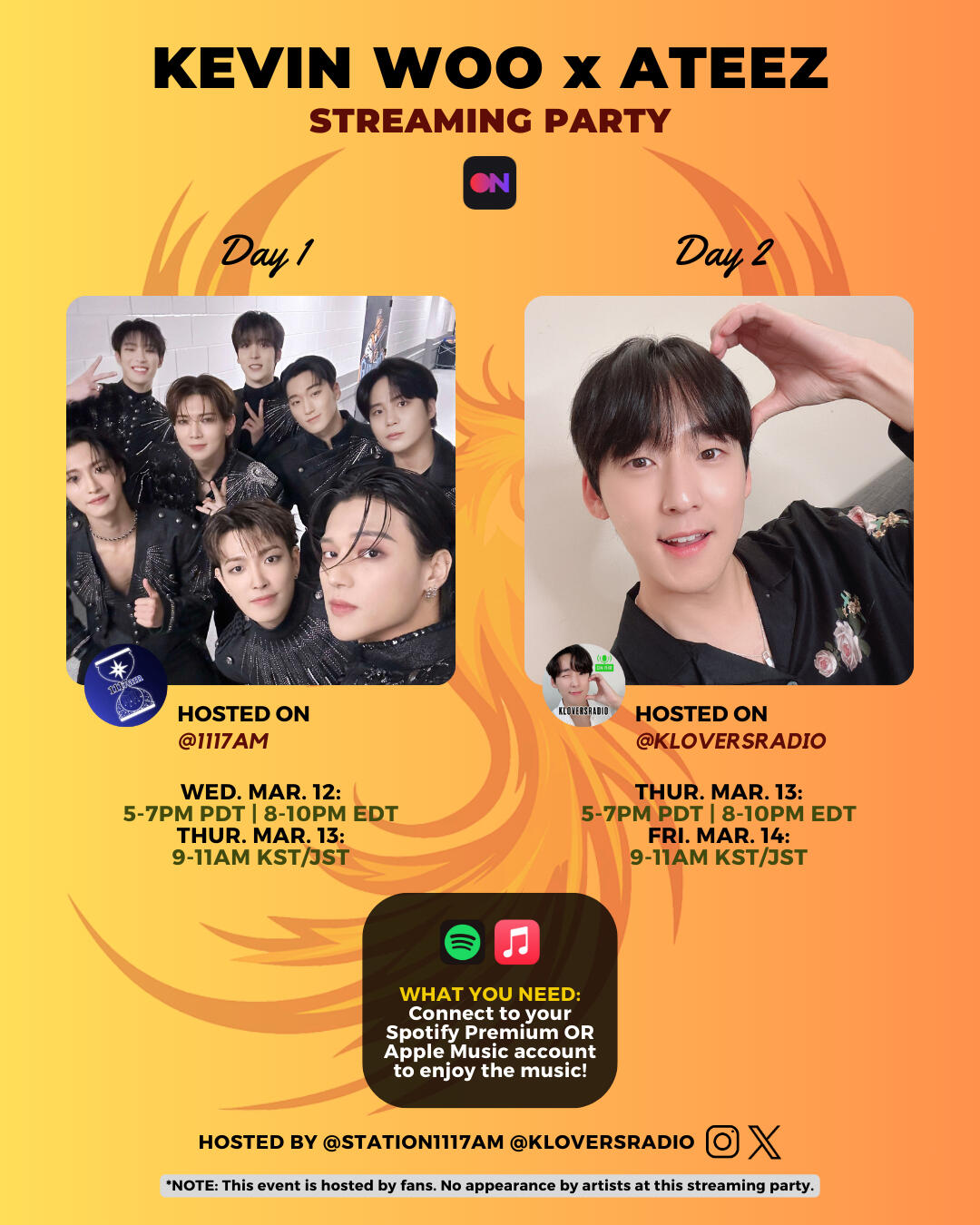 Kevin Woo and ATEEZ Stationhead Streaming Party Kevin Woo and ATEEZ Stationhead Streaming Party