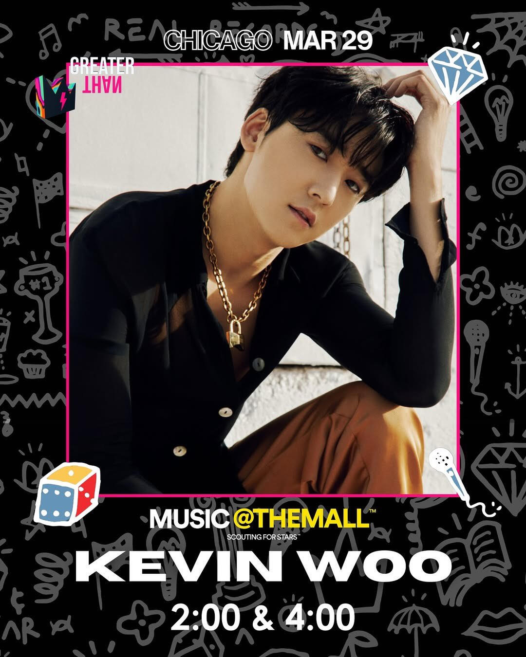 Kevin Woo in Chicago, Illinois at Woodfield Mall on Saturday, March 29, 2025