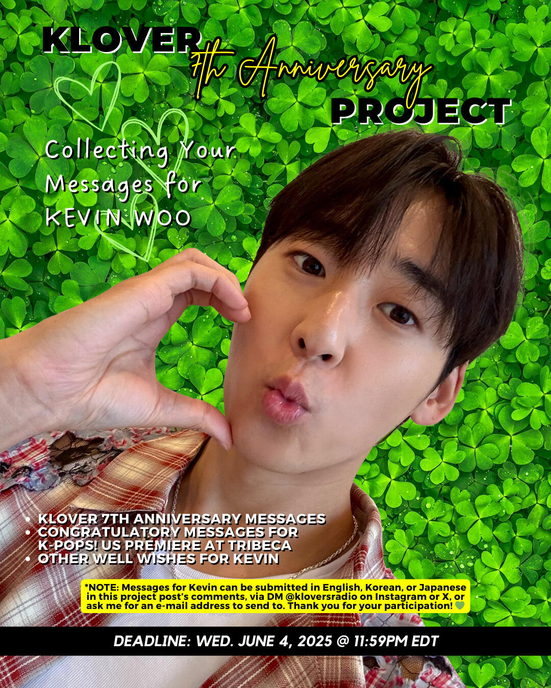 KLOVER 7th Anniversary Project for Kevin Woo