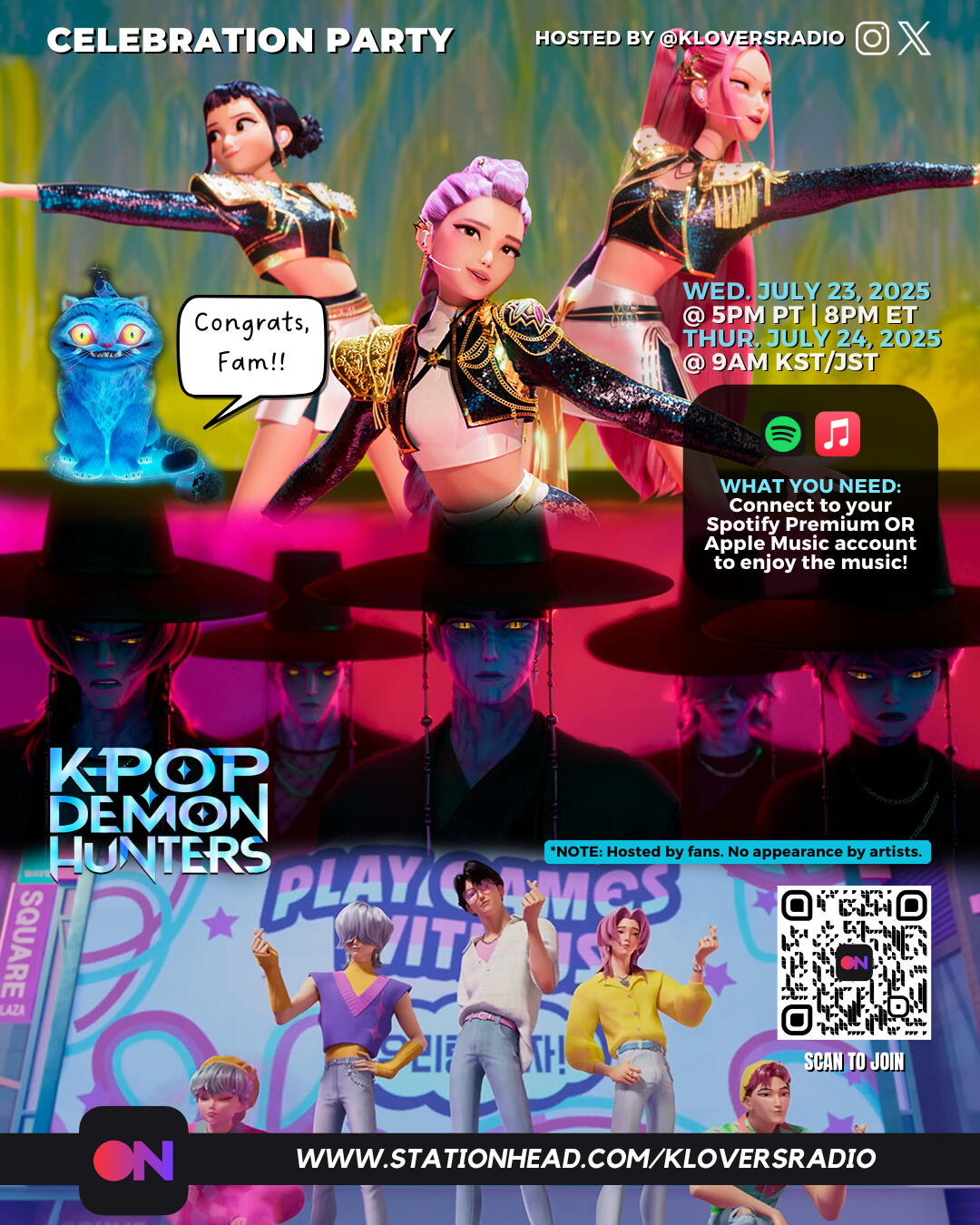 KPop Demon Hunters OST, Kevin Woo, U-KISS Stationhead Streaming Party