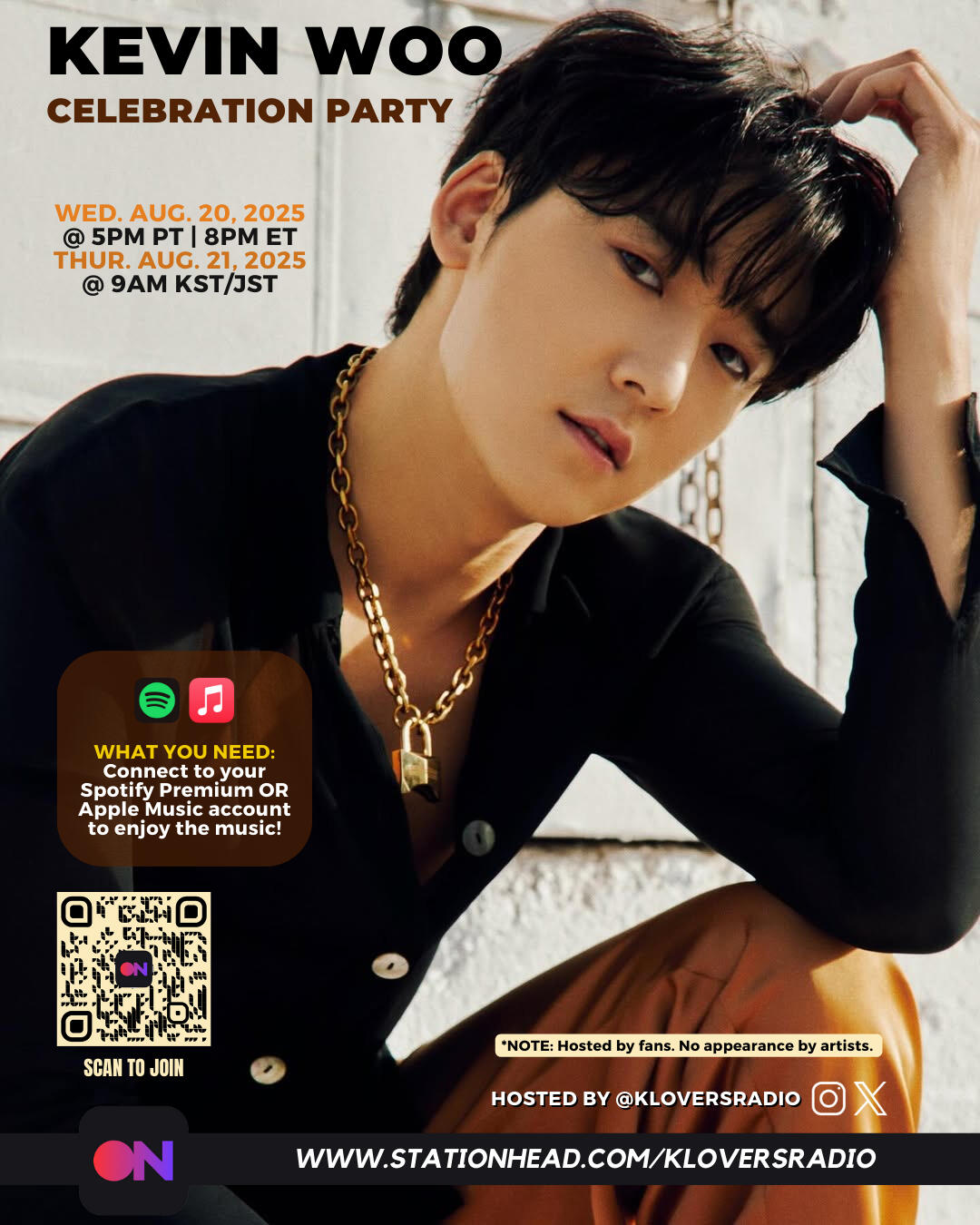 Kevin Woo Stationhead Streaming Party