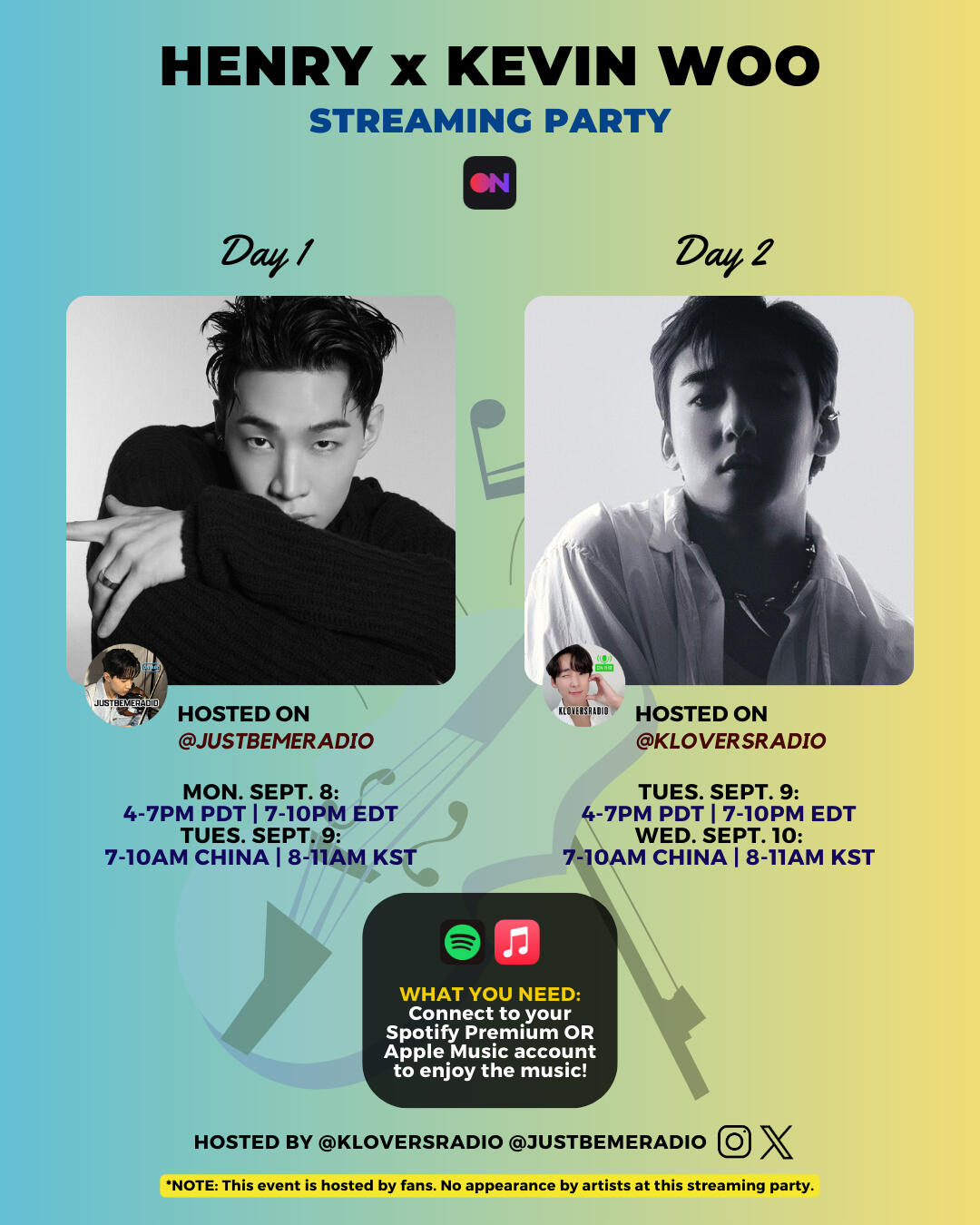 Kevin Woo and Henry Lau Stationhead Streaming Party