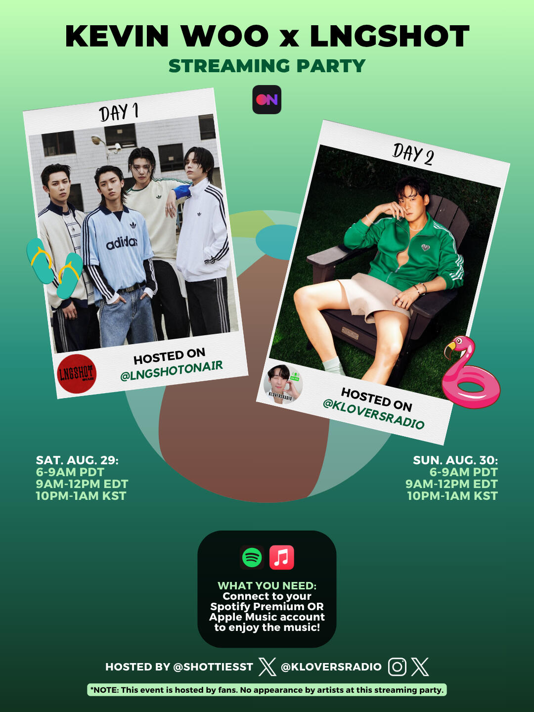 Kevin Woo and LNGSHOT Stationhead Streaming Party Kevin Woo and LNGSHOT Stationhead Streaming Party